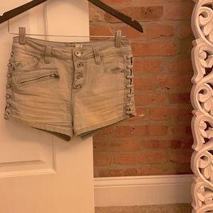 Gray free people shorts